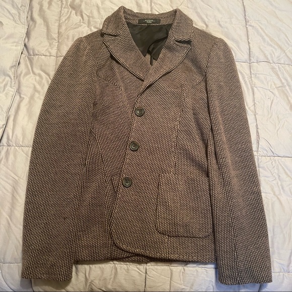 COPY - MaxMara Weekend Black/Cream Wool Virgin Printed Blazer Size Large - Picture 1 of 5